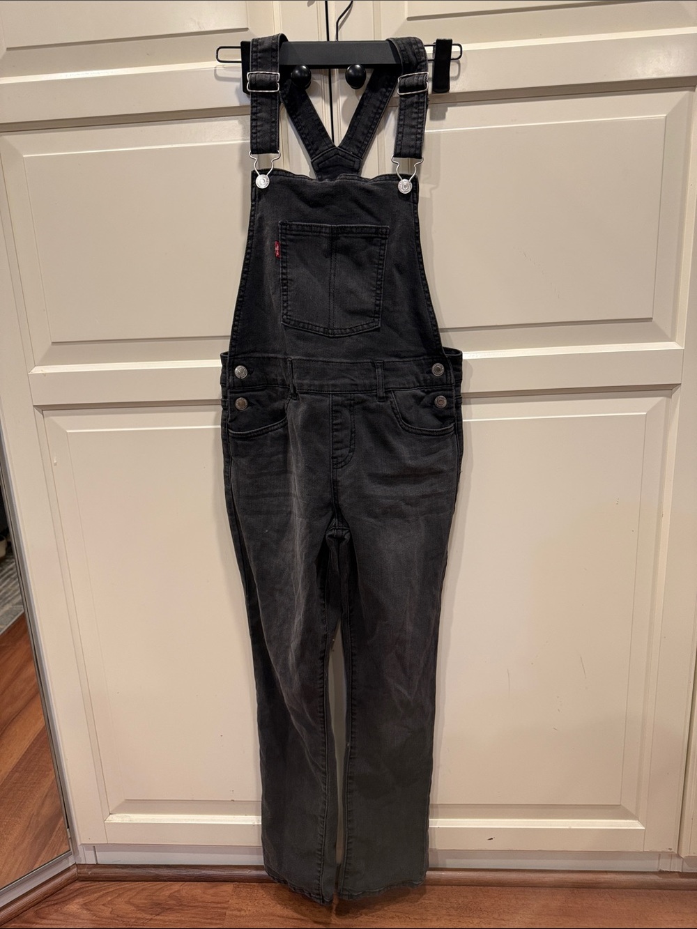 Levi's Girls Black Denim Overalls